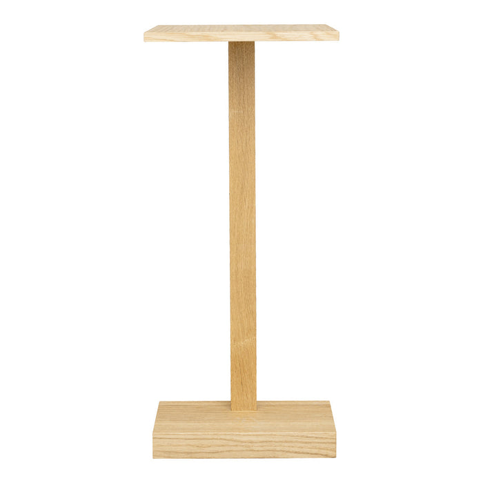 Light wood console table with a simple, minimalist design and natural finish. Perfect for modern decor.