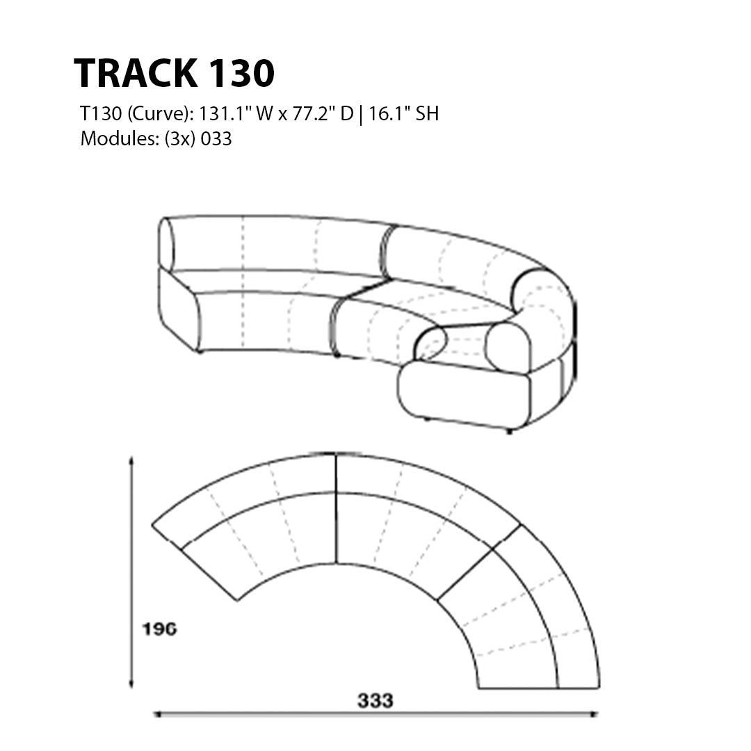 Track Sofa (Modules 120 - 131)