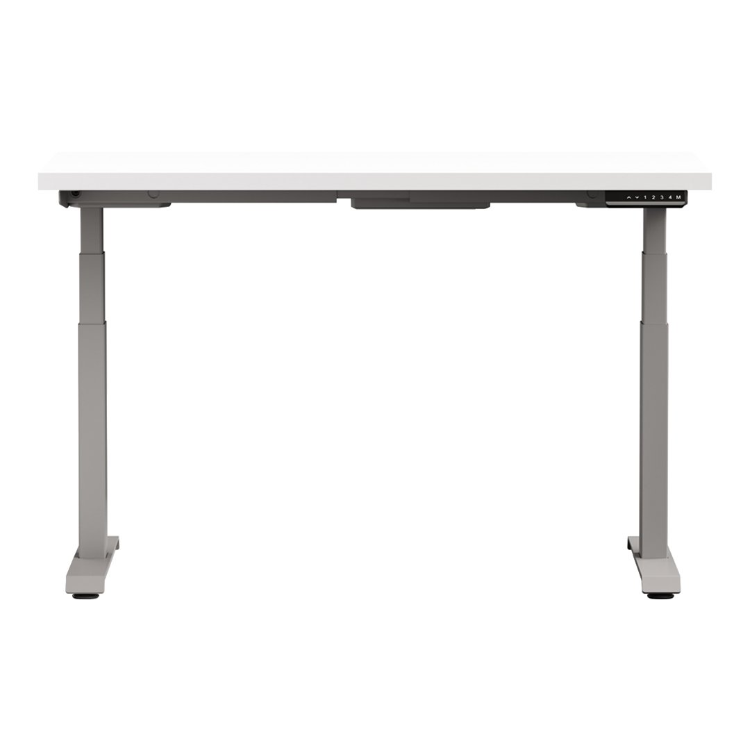 White Altitude A6 Height Adjustable Desk