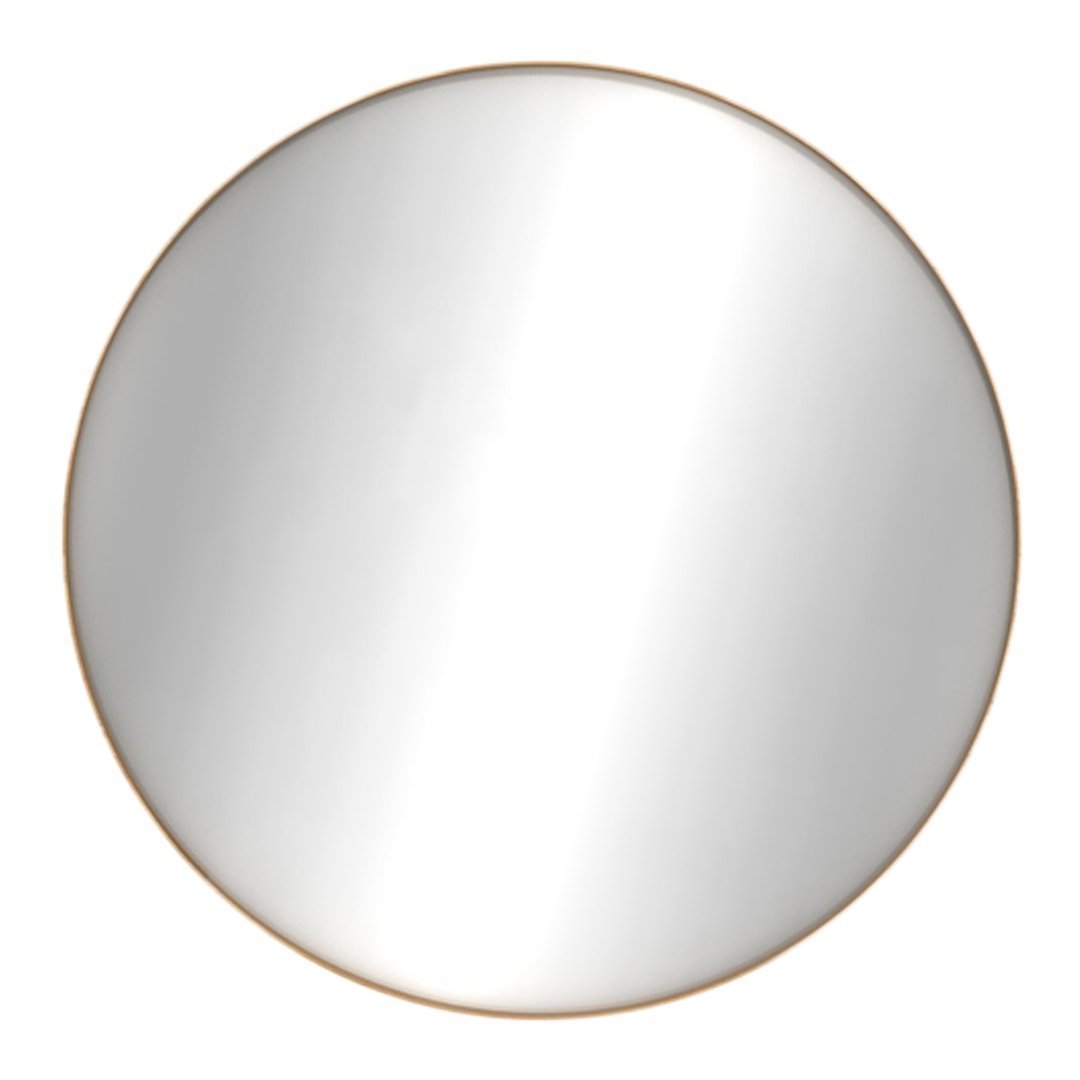 Oak Layers Round Wall Mirror