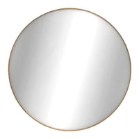 Oak Layers Round Wall Mirror