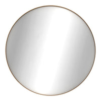 Oak Layers Round Wall Mirror