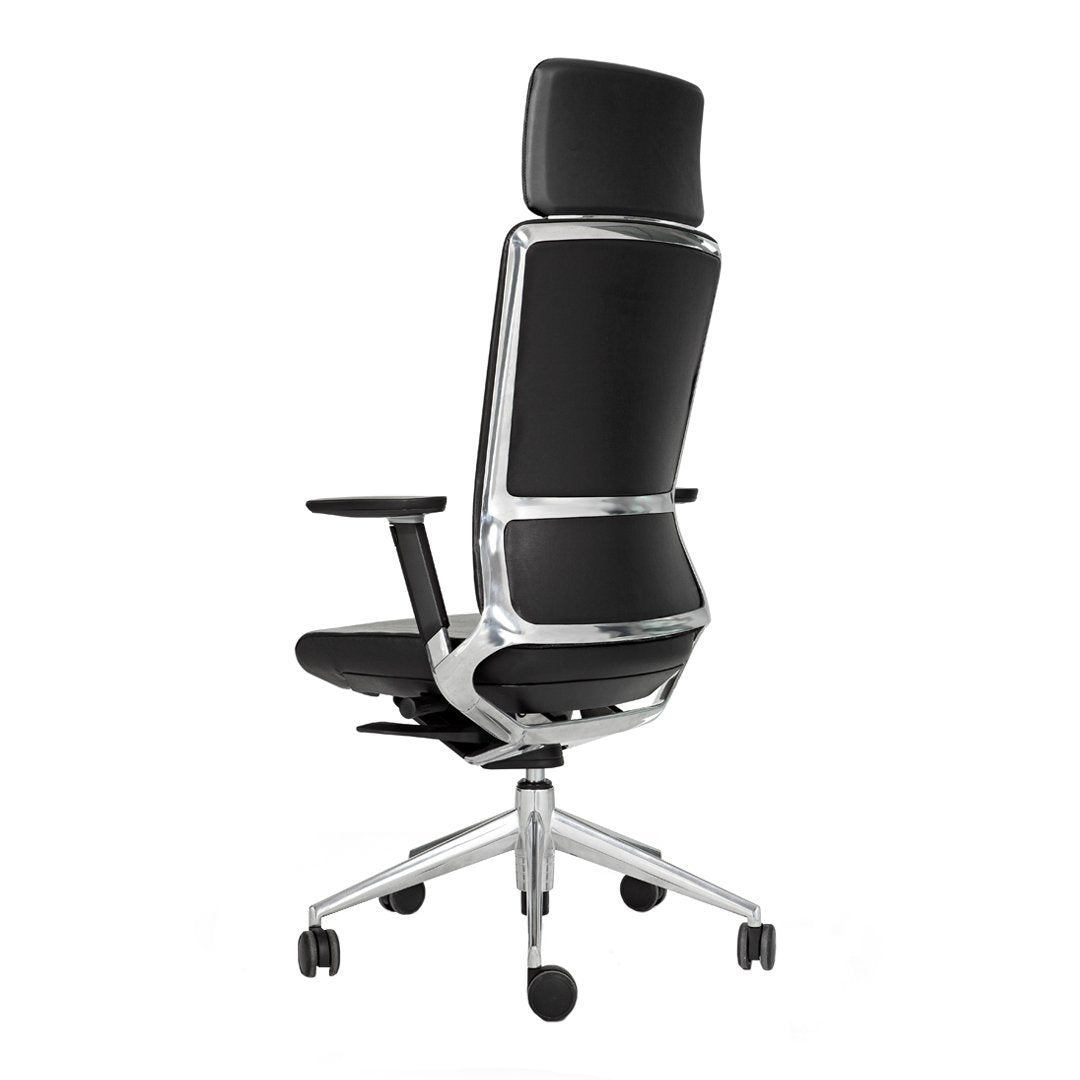 Studio Designs Folding Back Modern Swivel Office Task Chair, White
