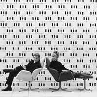 Tulip Lounge Footstool - Cross Base