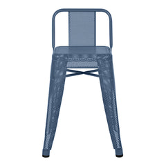 HPD50 Stool - Small Backrest - Perforated - Indoor