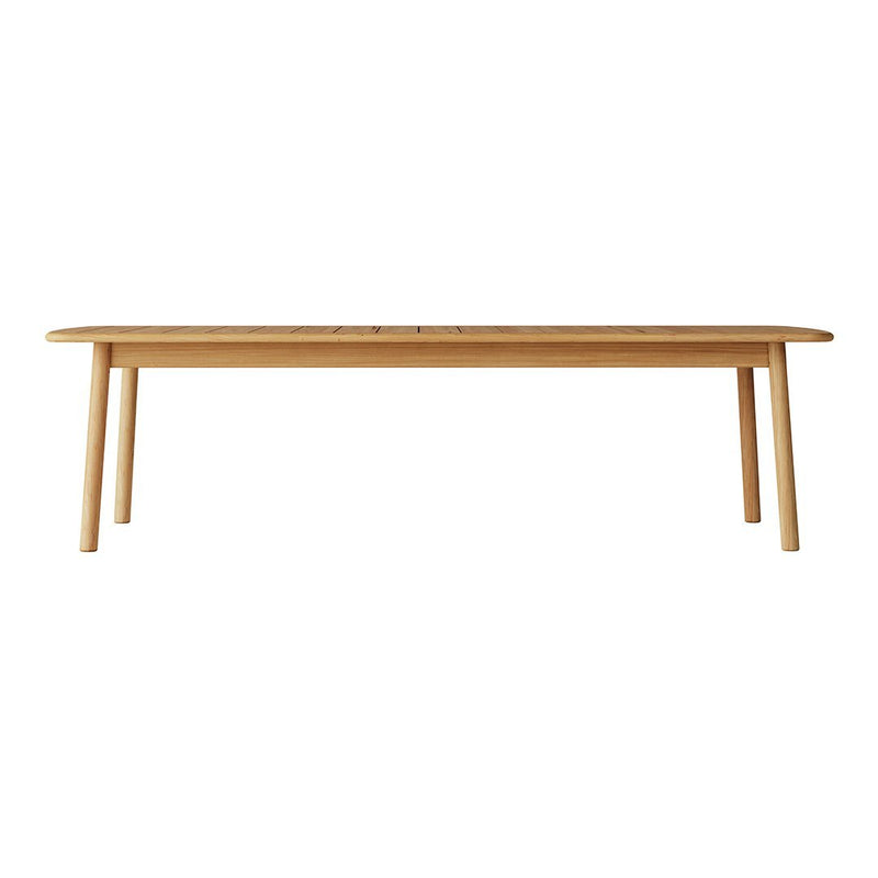 Light hardwood table with a smooth, natural finish and simple, minimalist design. Perfect for modern decor.