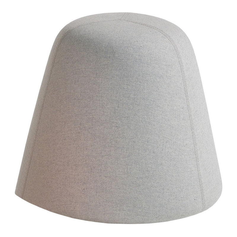 Gray felt lampshade with a smooth texture, featuring a modern minimalist design and subtle stitching detail.