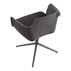 Tono Conference Chair - Upholstered Seat - 4-Star Swivel Base