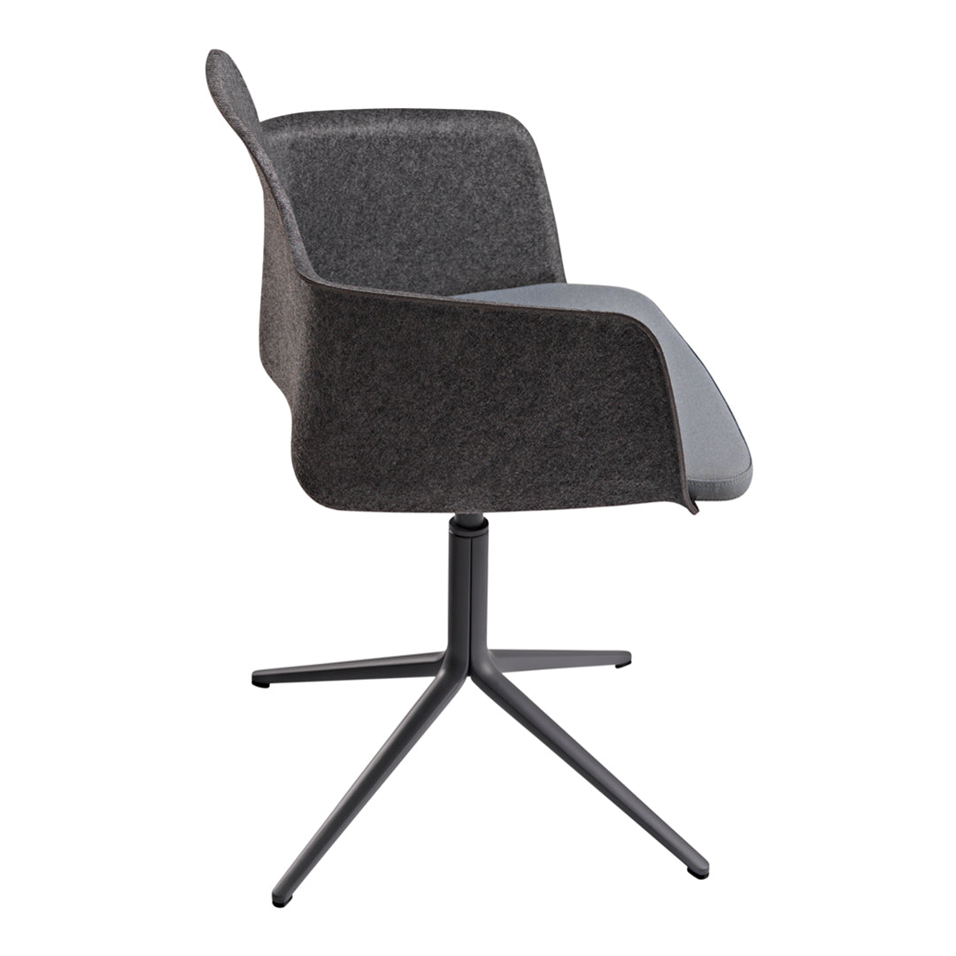 Tono Conference Chair - Upholstered Seat - 4-Star Swivel Base