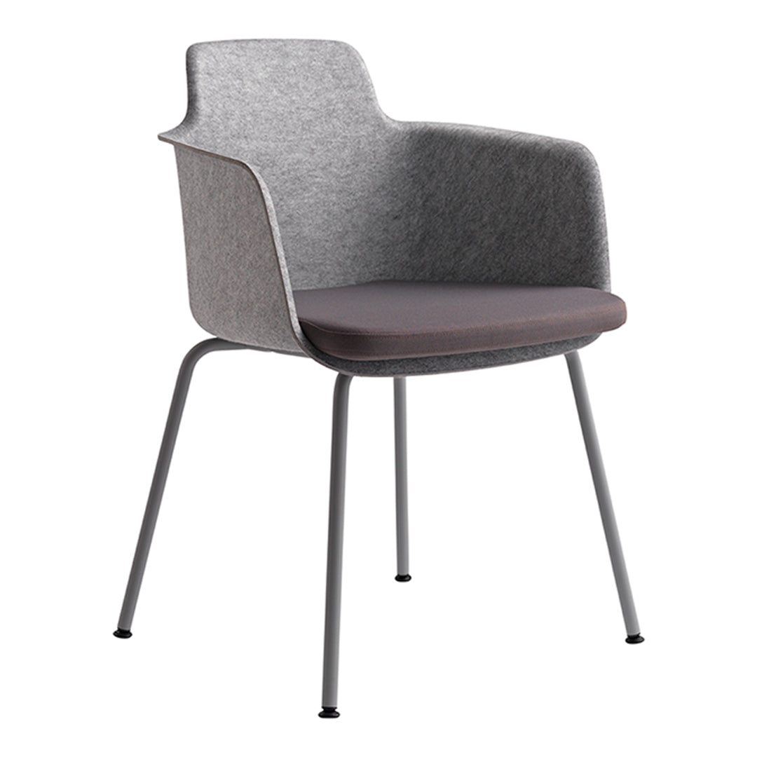 Tono Armchair - Upholstered Seat - 4-Legs
