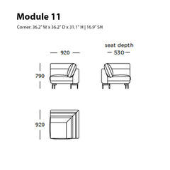 Trace Modular Sofa (Modules 7-11)