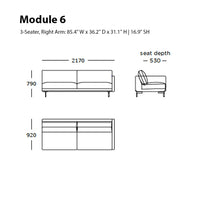 "Minimalist modular sofa design in neutral shades, featuring clean lines and a contemporary aesthetic."