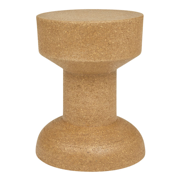Cork stool featuring a warm, natural beige tone and smooth, minimalist texture. Perfect for modern decor.