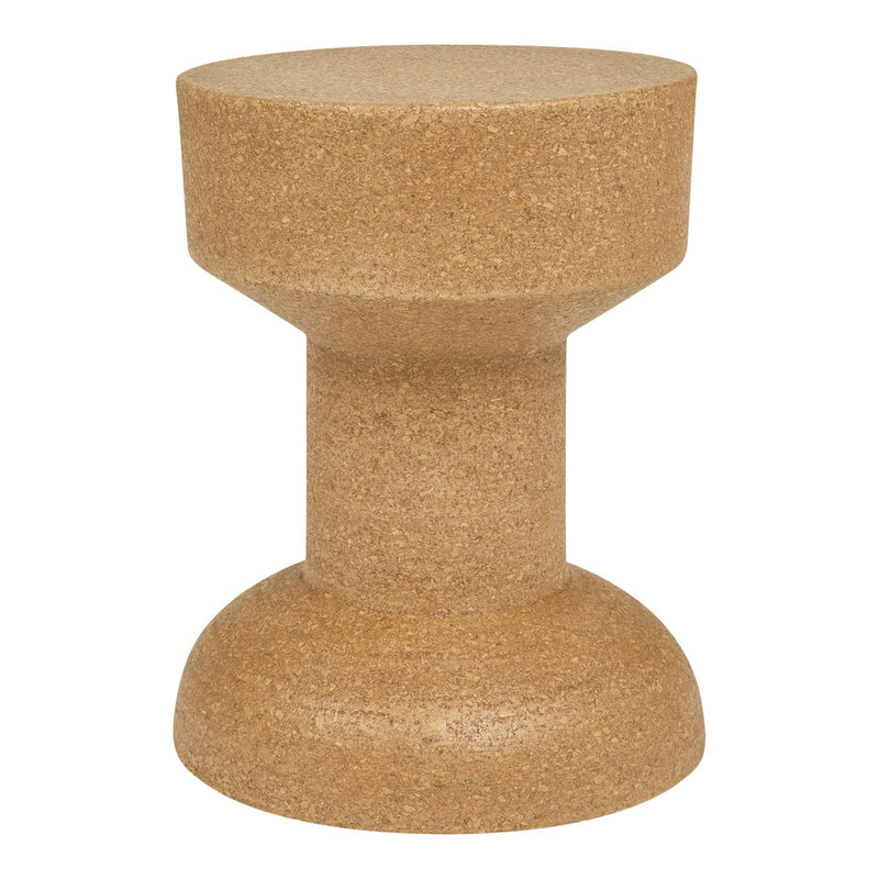 Cork stool featuring a warm, natural beige tone and smooth, minimalist texture. Perfect for modern decor.