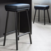Tubby Tube Bar/Counter Stool - Upholstered