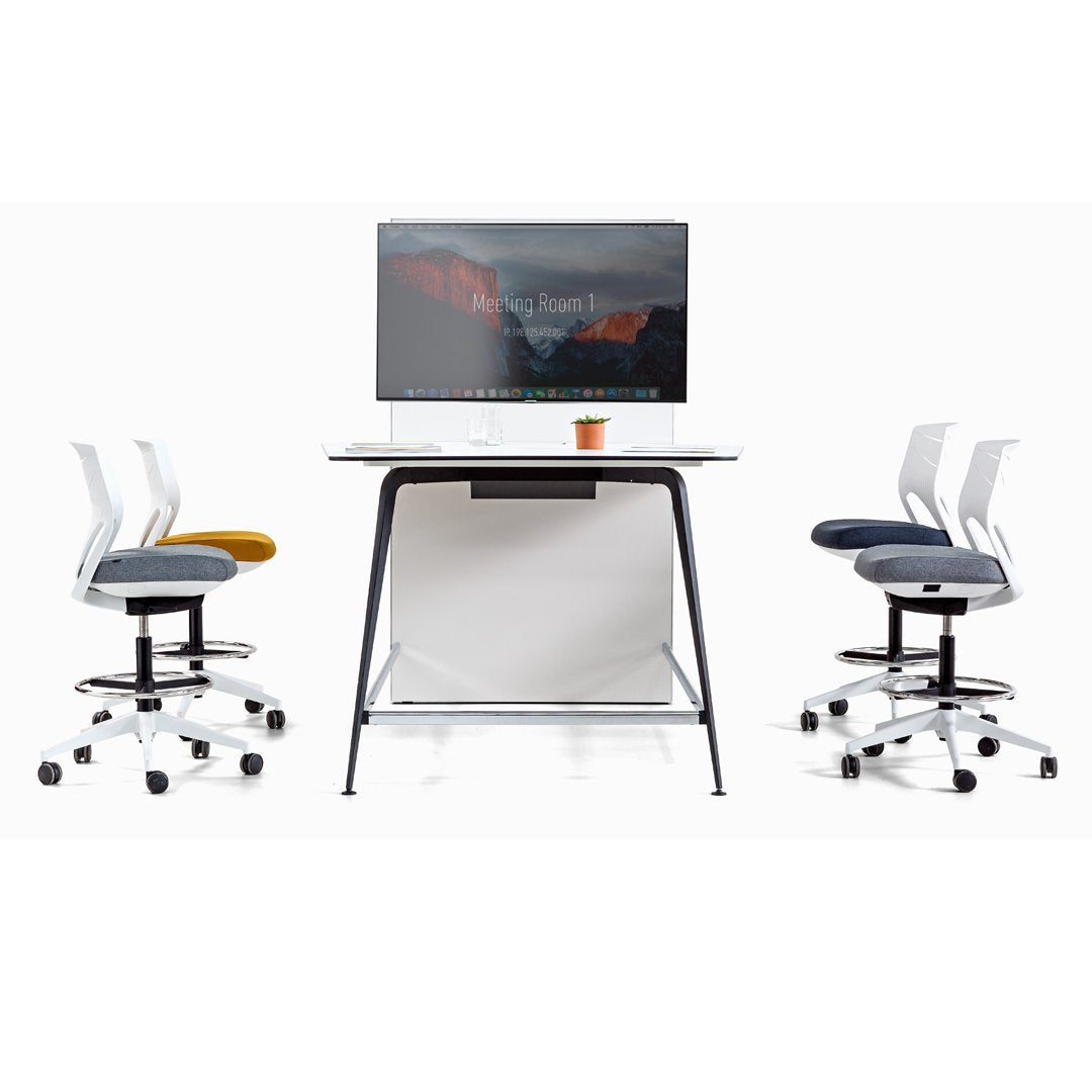 Twist Video Conference Desk + Screen - Without Power Frame