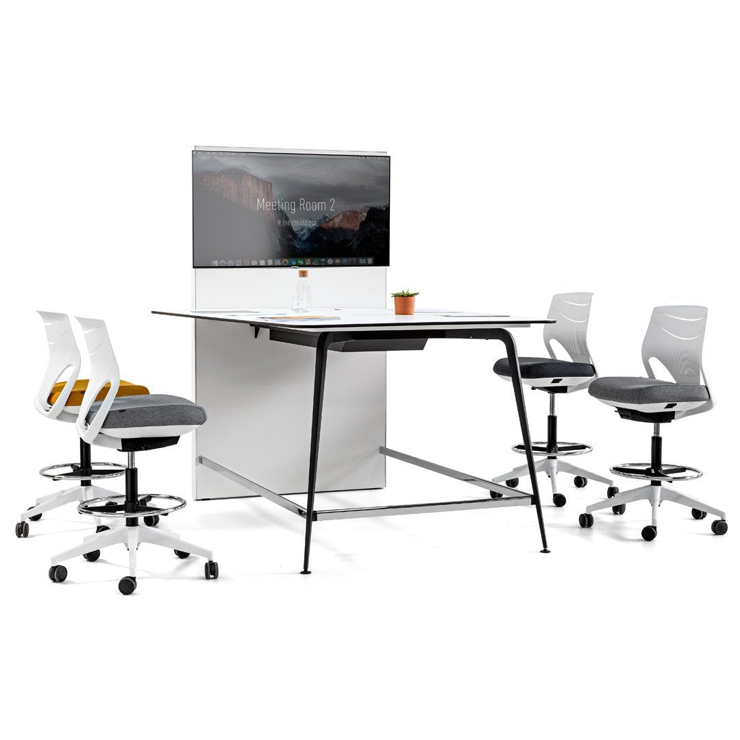 Twist Video Conference Desk + Screen - Without Power Frame