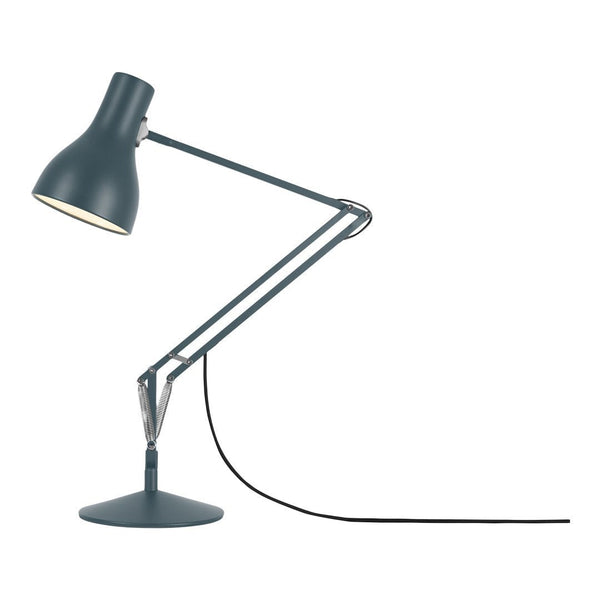 Stylish gray adjustable desk lamp with a sleek design and smooth finish, perfect for modern home decor.