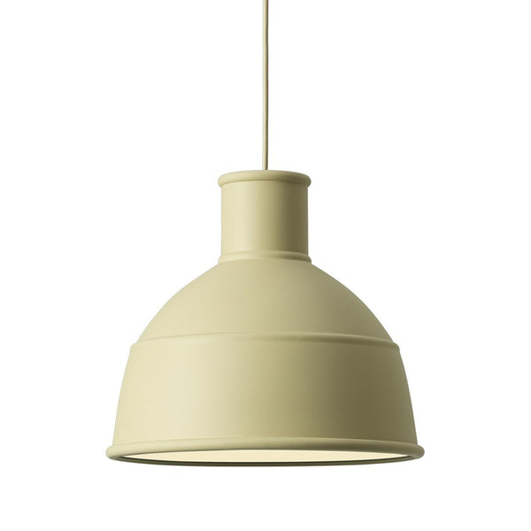 Pale green pendant lamp with a modern, minimalist design and smooth matte finish. Perfect for stylish lighting.