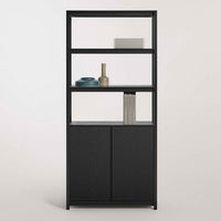 Open Plan Tall Bookcase with Storage