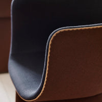 Monolit Dining Chair w/ Leather Piping