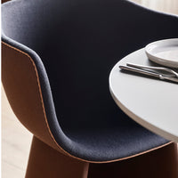 Monolit Dining Chair w/ Leather Piping