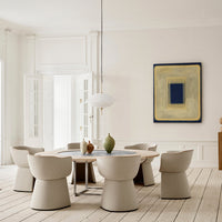 Monolit Dining Chair w/ Leather Piping