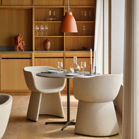 Monolit Dining Chair w/ Leather Piping