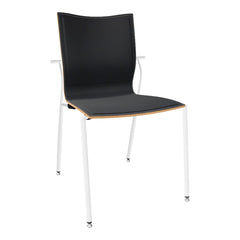 Ikara Side Chair - Front Leather Upholstered