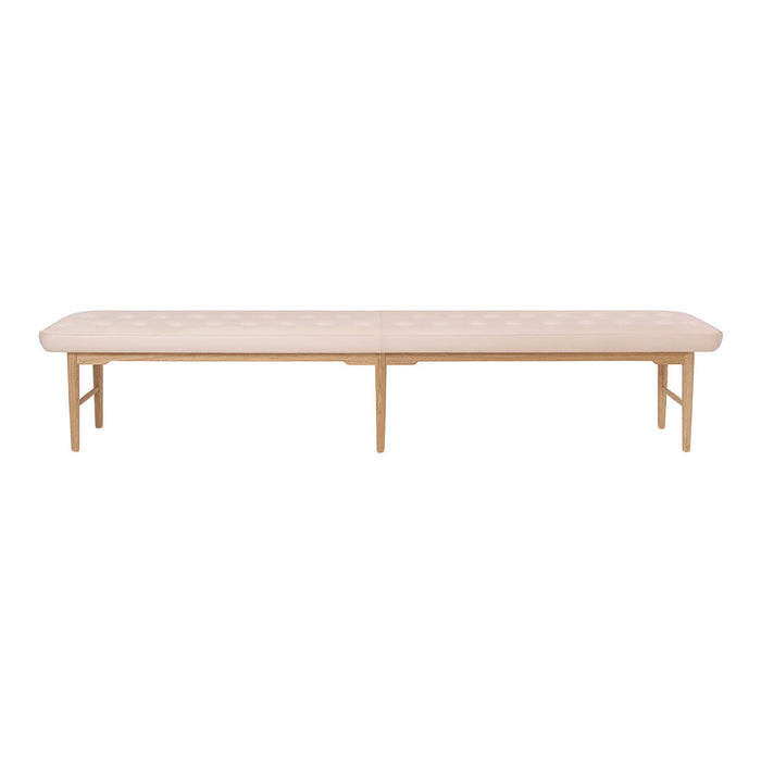 Light natural wood coffee table with a smooth, minimalist design and simple rectangular shape.