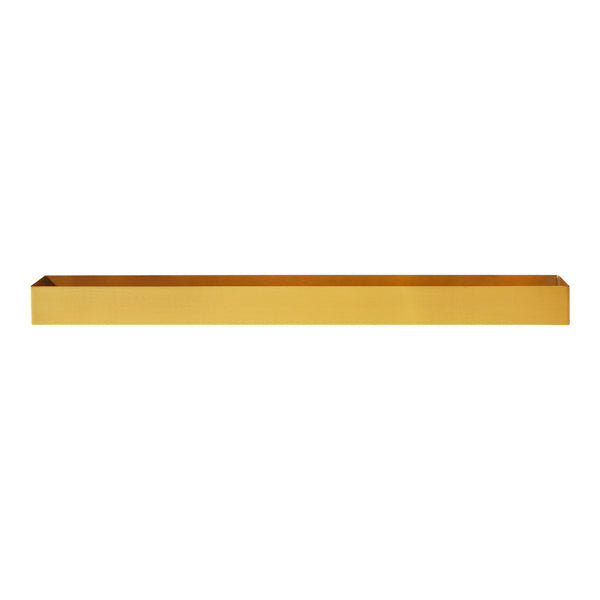 Sleek, solid gold shelf with a smooth finish, perfect for modern decor and stylish organization.