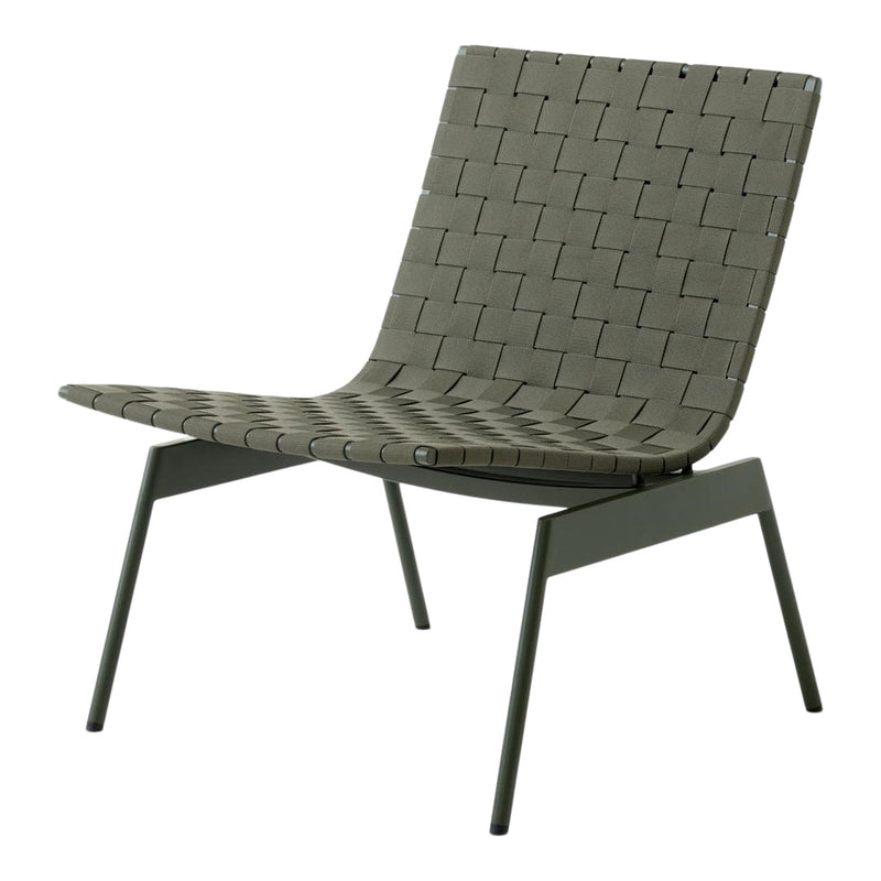 Stylish gray lounge chair with a woven pattern and sleek metal legs, perfect for modern decor.