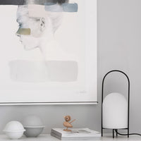 Minimalist wall art featuring soft gray tones and abstract watercolor patterns. Perfect for modern decor.