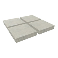 Light gray concrete slabs with a smooth texture, featuring subtle variations and small flecks. Ideal for versatile design use.