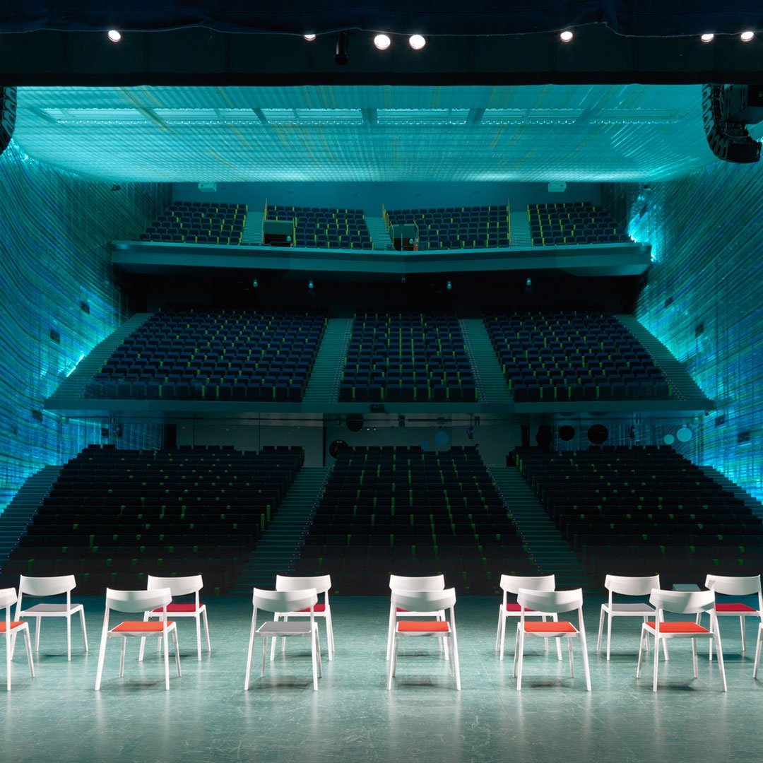 Wing Stackable Chair - Seat Upholstered