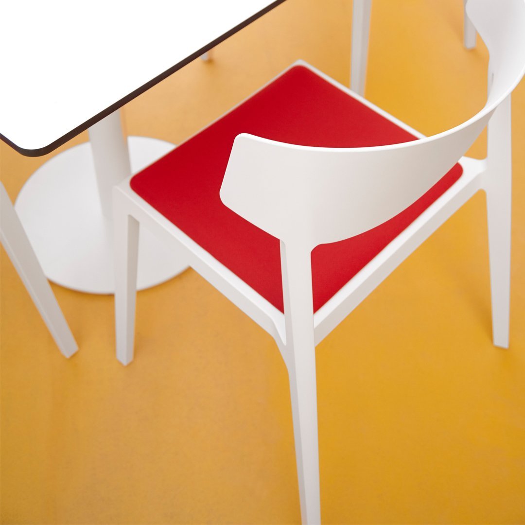 Wing Stackable Chair - Seat Upholstered