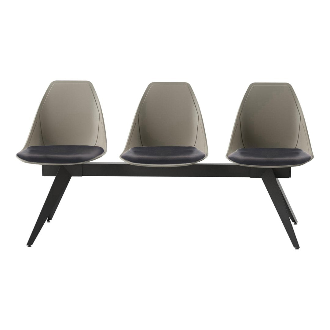 X Beam 3-Seater Bench - Seat Upholstered