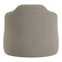 Soft gray upholstered chair with subtle textured pattern, ideal for modern decor. Perfect for added comfort and style.
