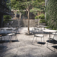 Zelo Outdoor Side Chair w/ Seat Pad - Stackable