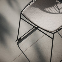 Zelo Outdoor Side Chair w/ Seat Pad - Stackable