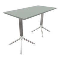 Lindy Rectangular High Table - 4-Leg