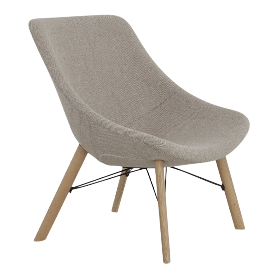 Auki Lounge Chair - Wooden Base