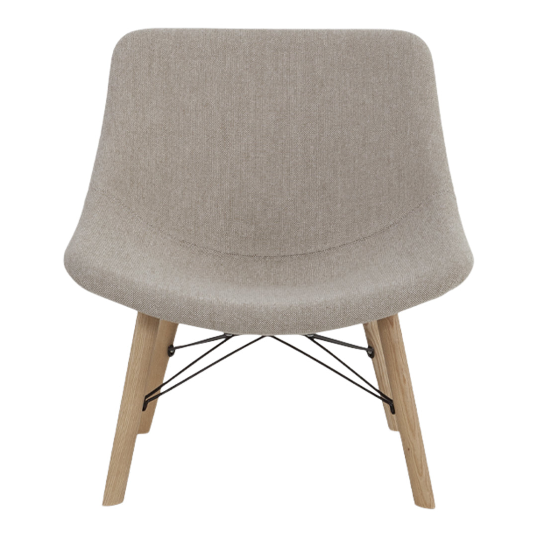 Auki Lounge Chair - Wooden Base