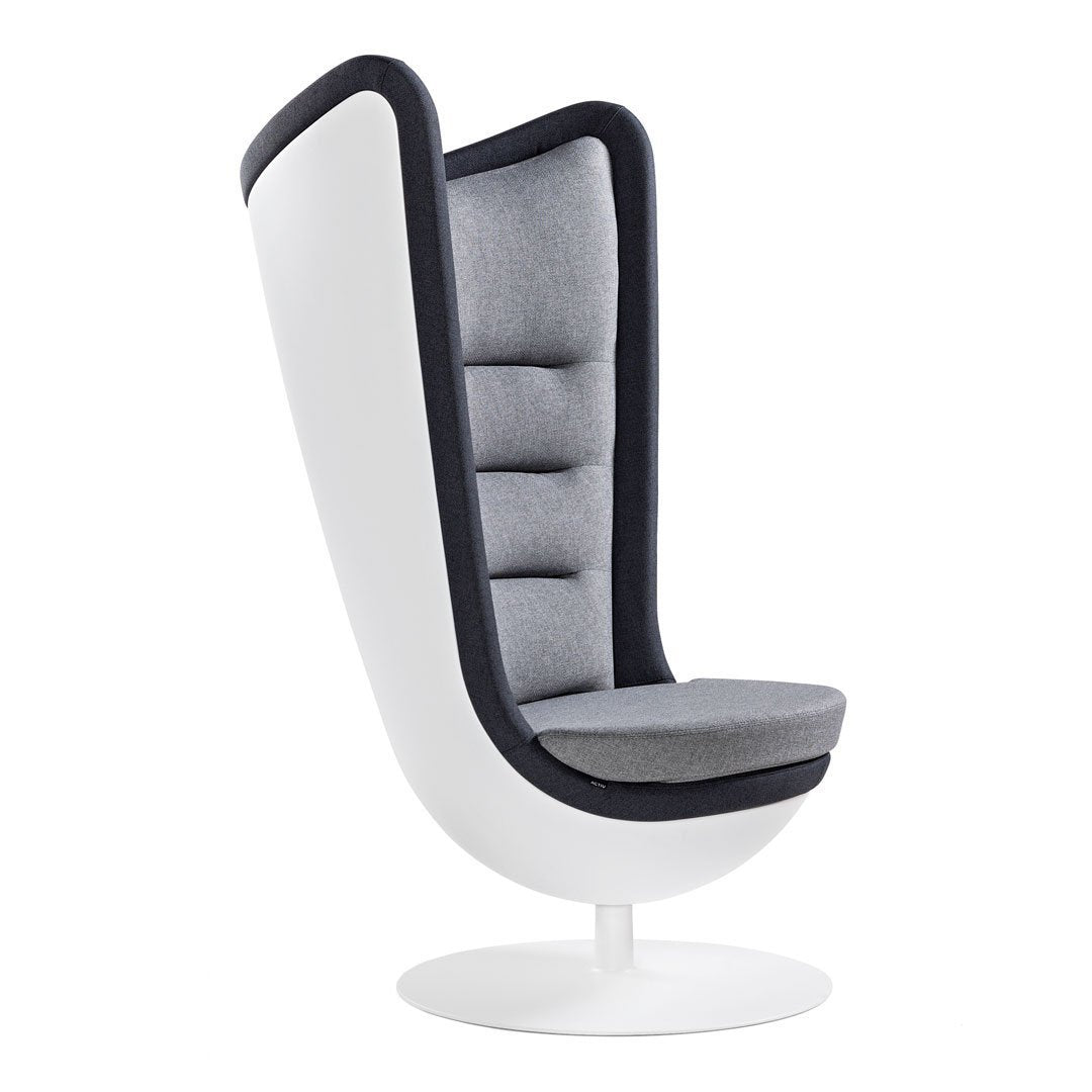 Badminton Lounge Chair - Bicolor - White Shell