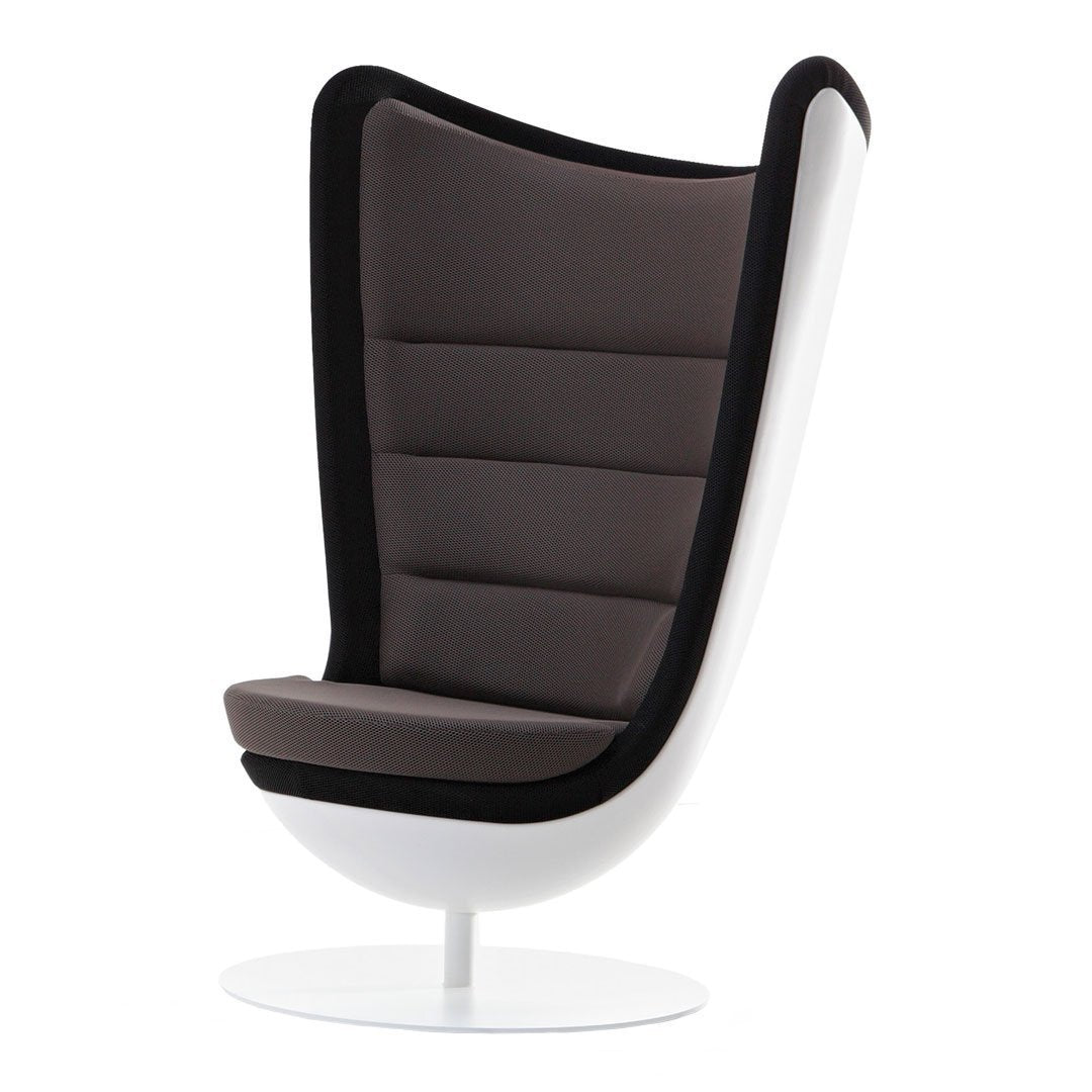 Badminton Lounge Chair - Bicolor - White Shell