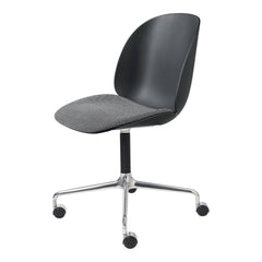 Beetle Meeting Chair - Aluminum 4-Star Base w/ Castors - Seat Upholstered