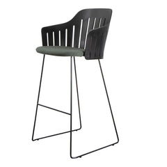 Choice Outdoor Bar Chair - Sled Base - w/ Seat Cushion