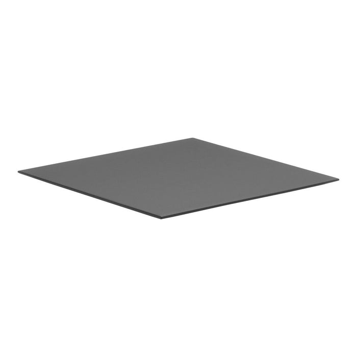 Gray square surface with a smooth, matte finish, perfect for various decorative applications.