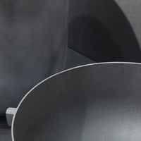 Gray matte finish with subtle textures and smooth curves, showcasing modern kitchenware design.