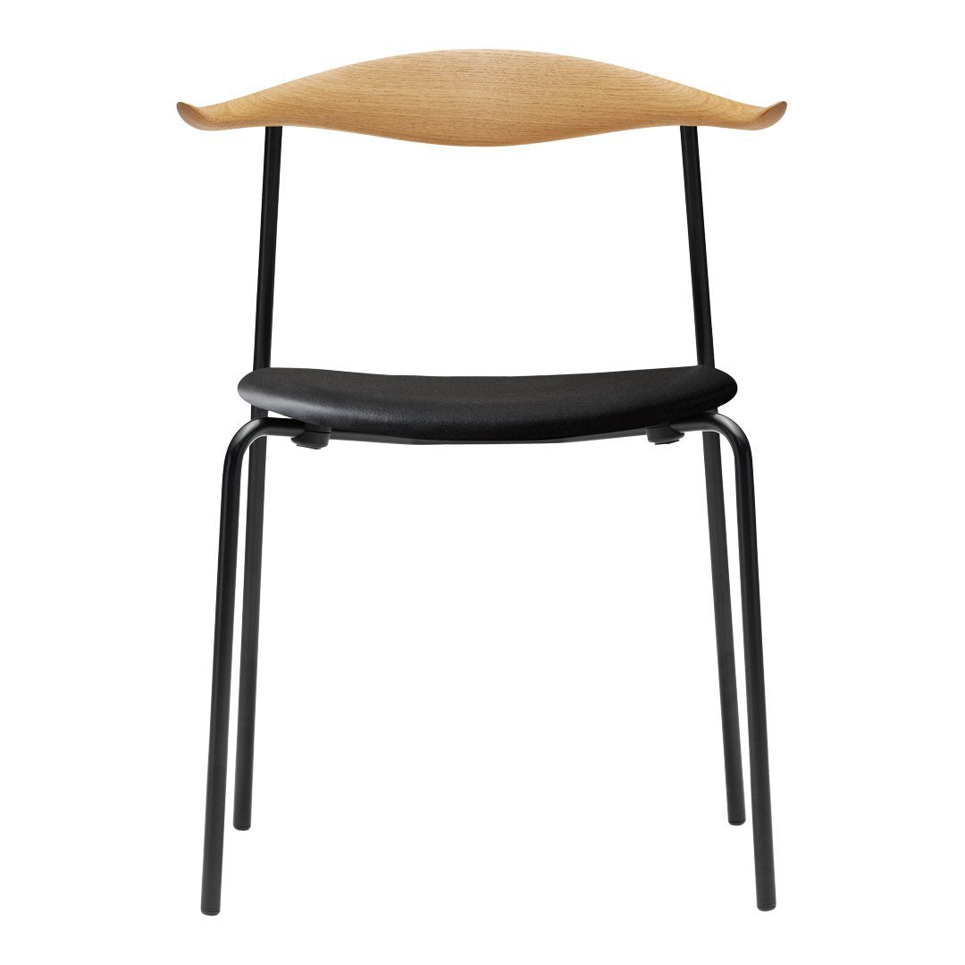 CH88P Chair - Seat Upholstered - Black Frame - Wood